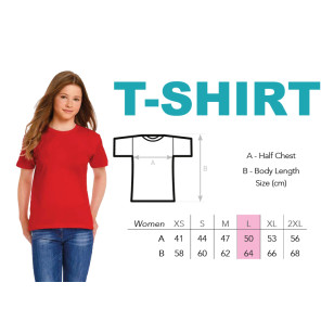 T-Shirt modèle femme L avec logo de l'école - ISJSC 