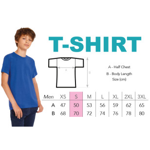 T-Shirt modèle homme S avec logo de l'école - ISJSC