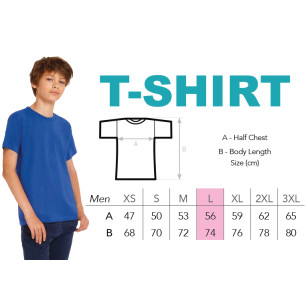 T-Shirt modèle homme L avec logo de l'école - ISJSC 