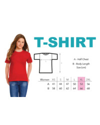 T-Shirt modèle femme XL avec logo de l'école - ISJSC