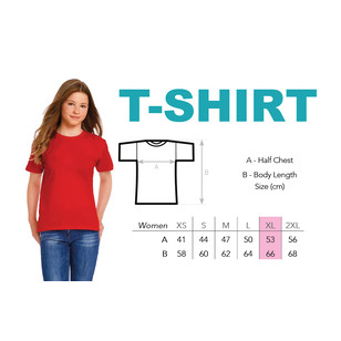 T-Shirt modèle femme XL avec logo de l'école - ISJSC