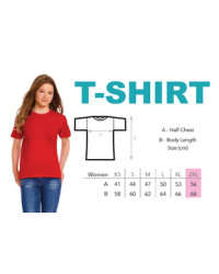 T-Shirt modèle femme XXL avec logo de l'école - ISJSC