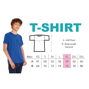 T-Shirt modèle homme XL avec logo de l'école - ISJSC