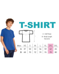 T-Shirt modèle homme XXL avec logo de l'école - ISJSC